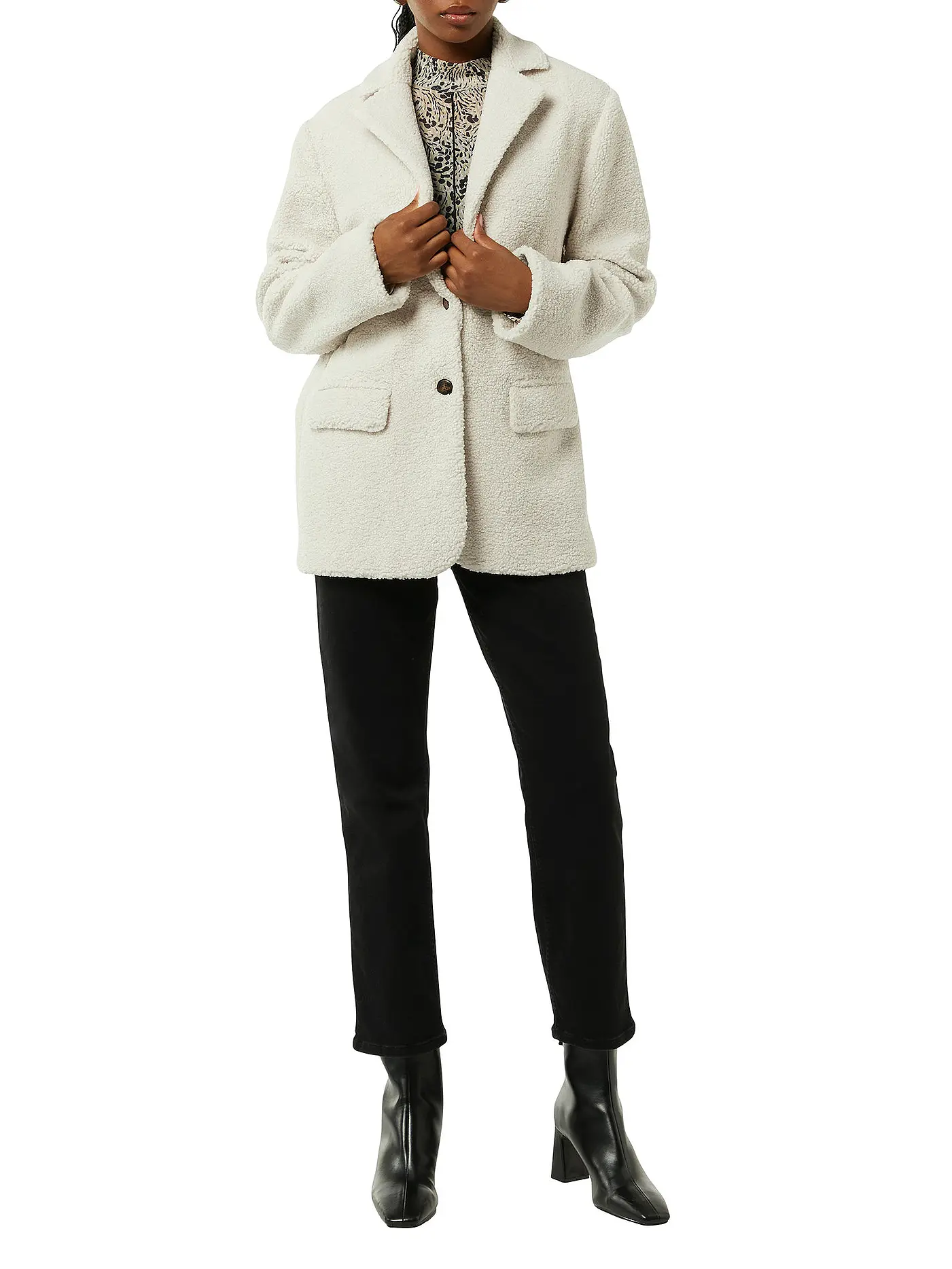 COMMA IDENTITY | Blazer in Felloptik | 